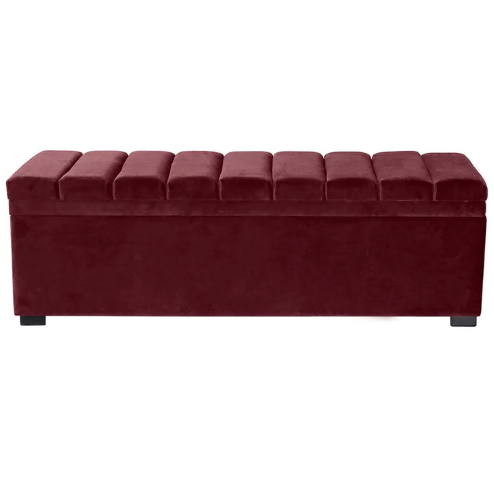 Soho Storage Bench Ottoman - Wine