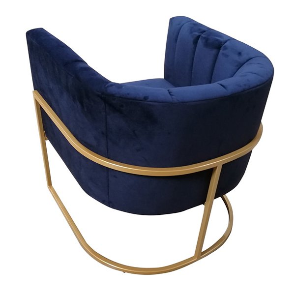 Solana Velvet Armchair - Blue