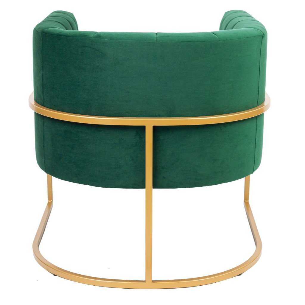 Solana Velvet Armchair - Green