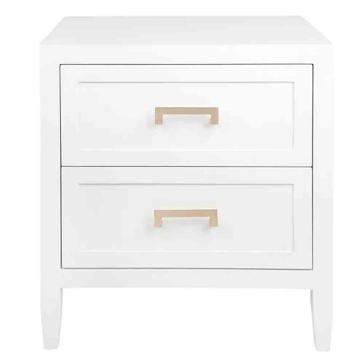 Soloman Bedside Table - Large White