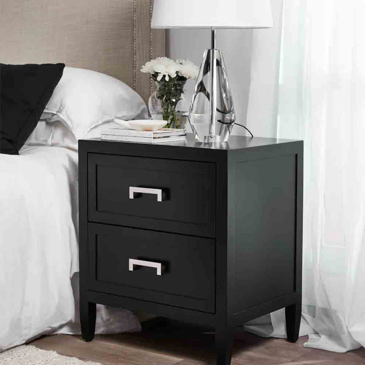 Soloman Bedside Table - Small Black