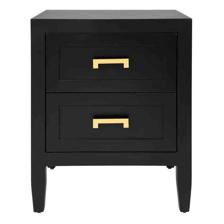 Soloman Bedside Table - Small Black