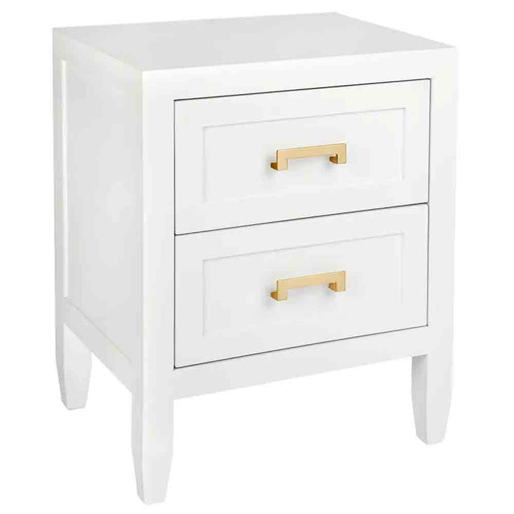 Soloman Bedside Table - Small White