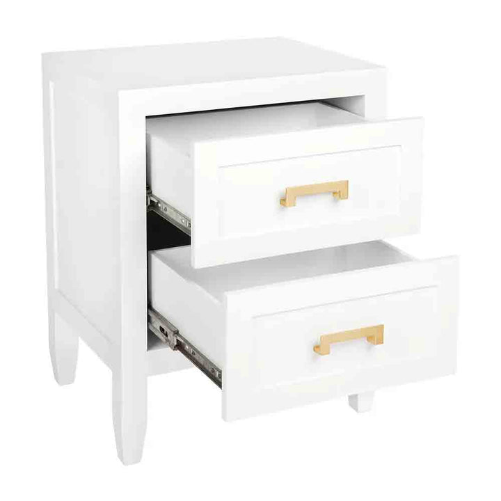 Soloman Bedside Table - Small White