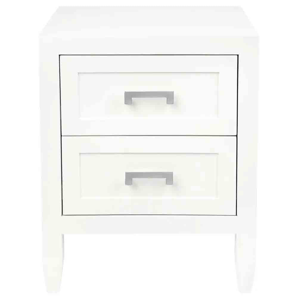 Soloman Bedside Table - Small White