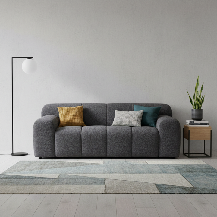 Soma 2 Seater Fabric Sofa - Anthracite