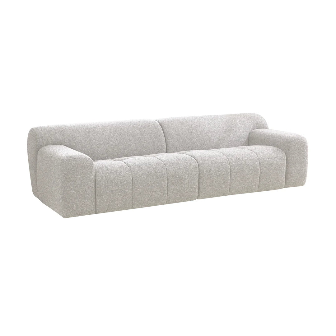 Soma 3 Seater Fabric Sofa - Antique White