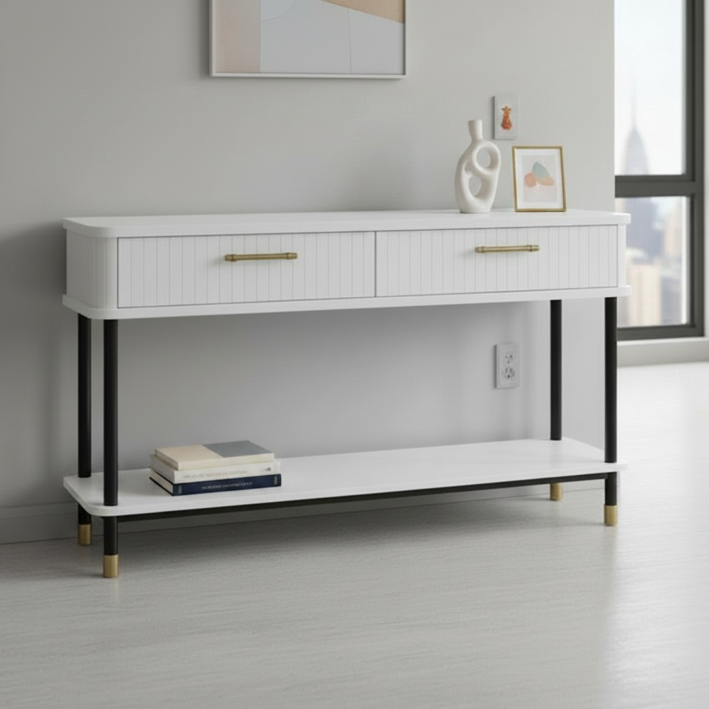 Sophia Console Table - White