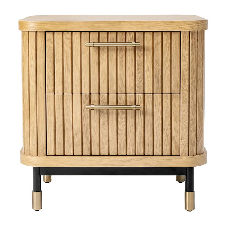 Sophia Oak Bedside Table - Natural