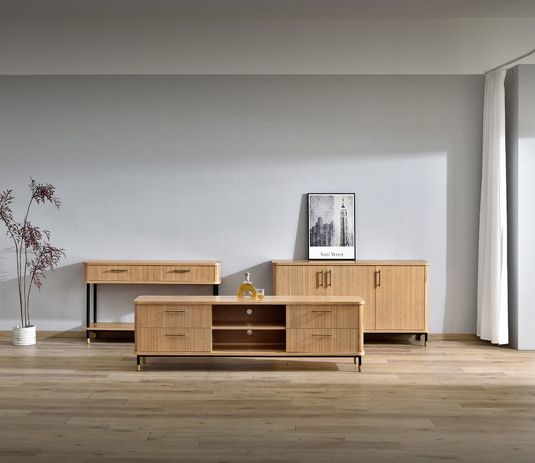 Sophia Oak Entertainment Unit - Natural