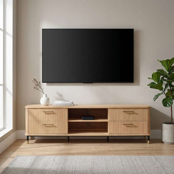 Sophia Oak Entertainment Unit - Natural