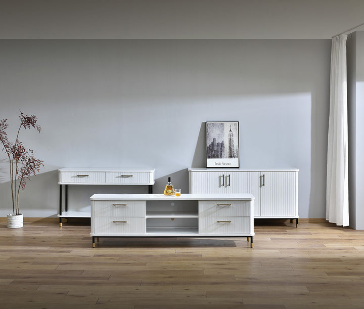 Sophia Entertainment Unit - White