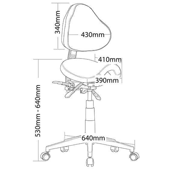 Stage Industrial Saddle Seat Stool