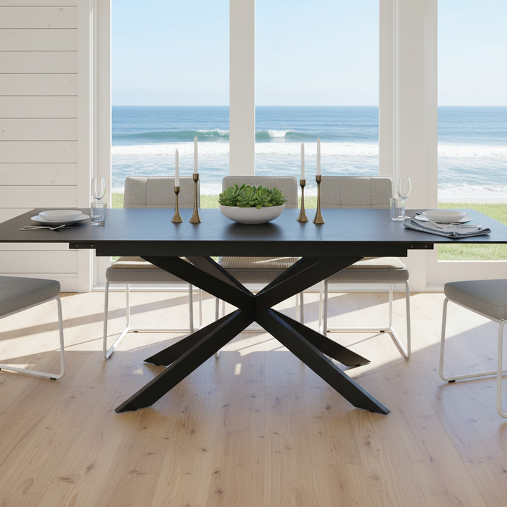 Starla Extension Dining Table - Dark Grey