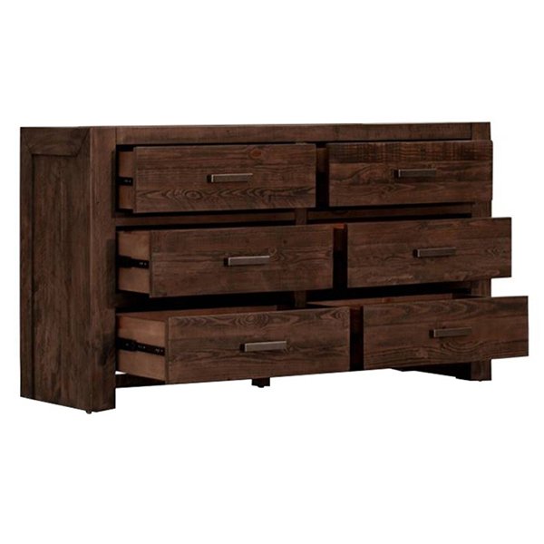 Stone Grey Skylar Pine Wood Dresser
