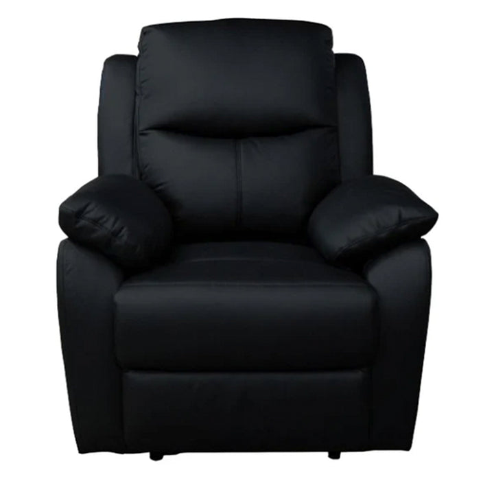 Stratford Leather Recliner Armchair - Black