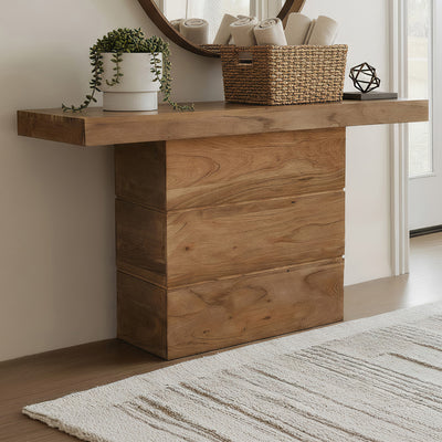 Stuart Acacia Wood Console Table