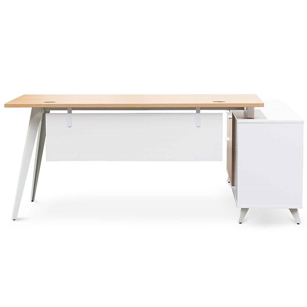 Stylus 160cm Left Return Executive Office Desk - Natural