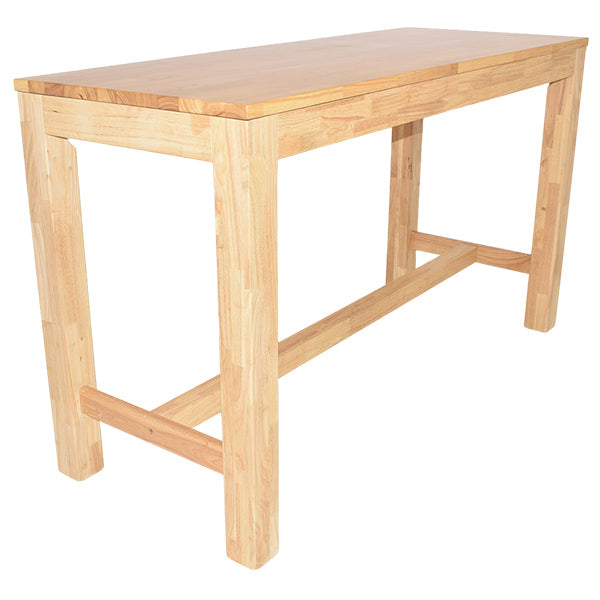 Buy Suffolk 180cm Rectangular Timber Bar Table - Natural Online in ...