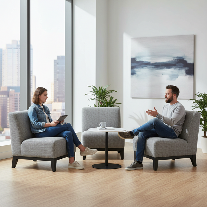 Syed Upholstered Accent Chair - Grey