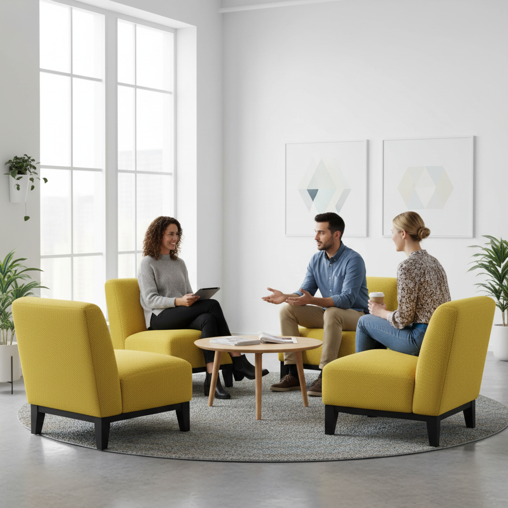 Syed Upholstered Accent Chair - Yellow