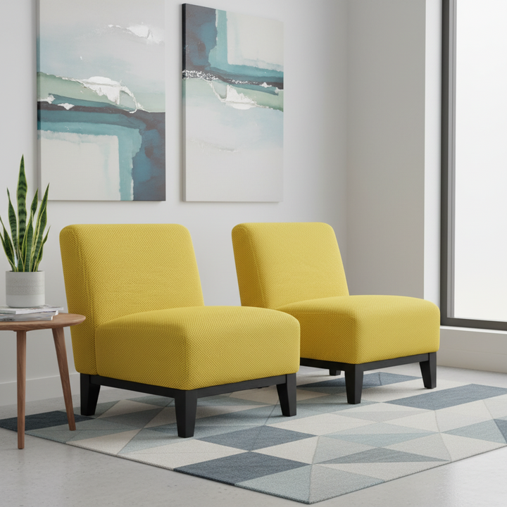 Syed Upholstered Accent Chair - Yellow
