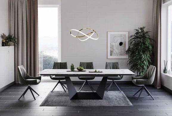 Sydney Extension Dining Table - Marmo Ceramic