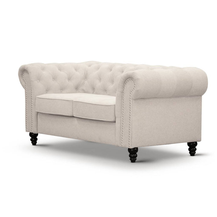Royale Chesterfield 2 Seater Fabric Sofa