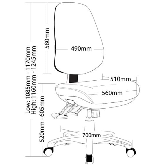 TR600 High Back Ergonomic Office Chair