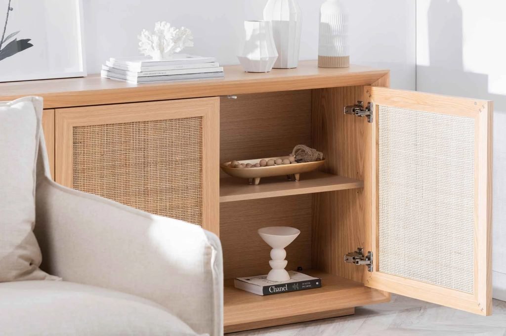 Talley Rattan Doors 1.8m Buffet Unit - Natural