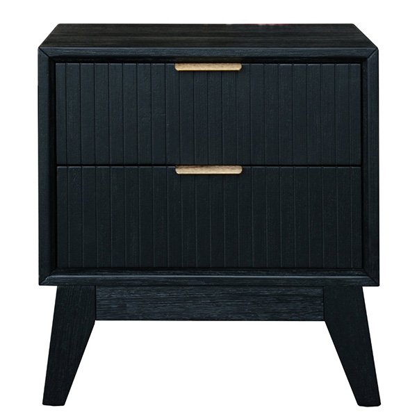 Tallong Solid Timber Bedside - Black