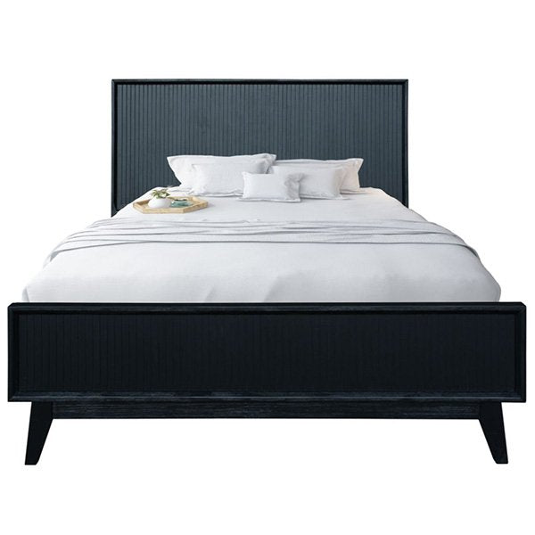 Tallong Solid Timber King Bed - Black