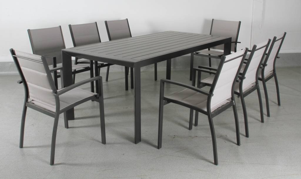 Cantwell 9 Piece Outdoor Dining Set