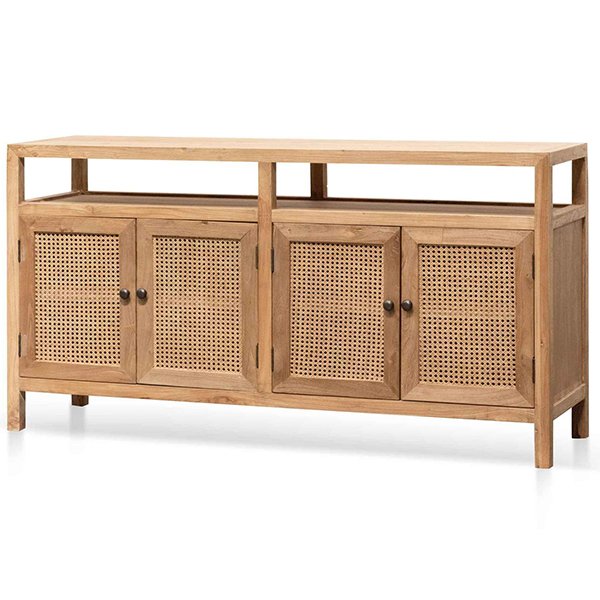 Tapia 1.6m Sideboard Unit - Natural with Rattan Doors