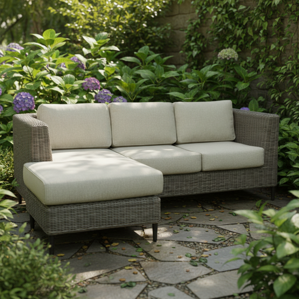 Gold Coast Outdoor 3-Seater Lounge with Reversible Chaise