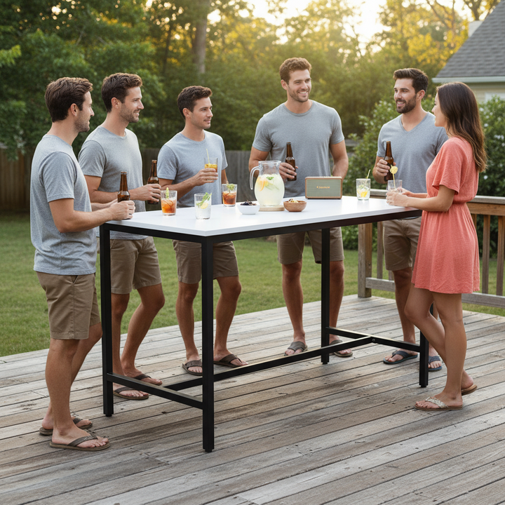 Terrigal Steel Frame High Bar Table