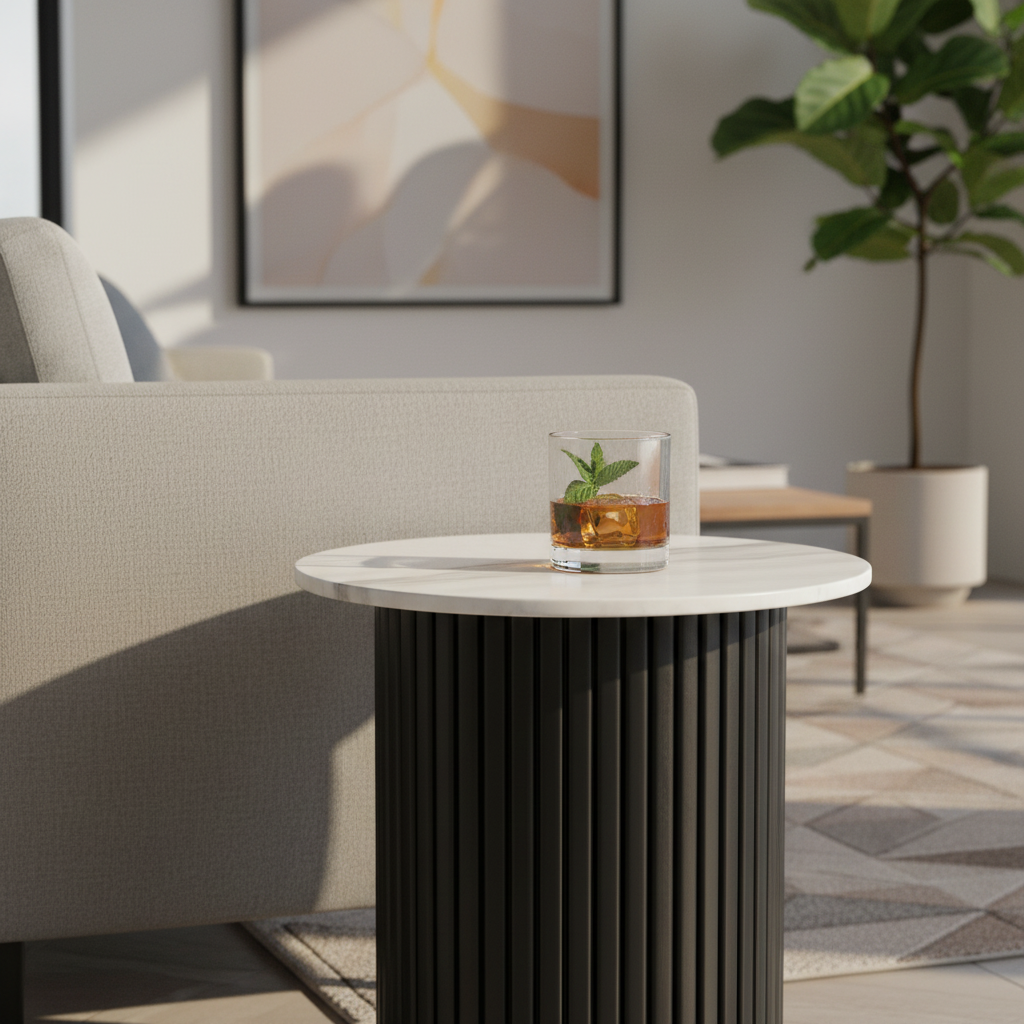 Terry Marble Side Table