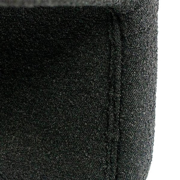 The Curve Bench Ottoman - Black Boucle