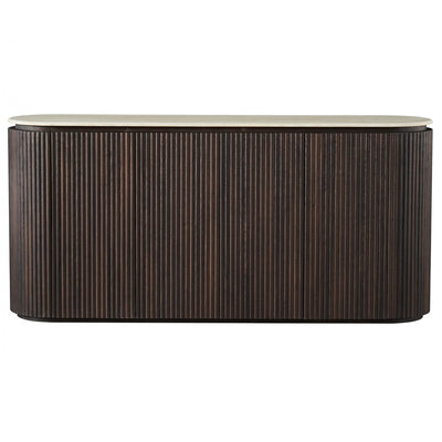 Theia Travertine-Look Buffet