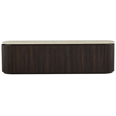 Theia Travertine-Look TV Entertainment Unit