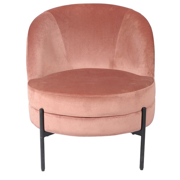 Theodor Velvet Armchair - Blush