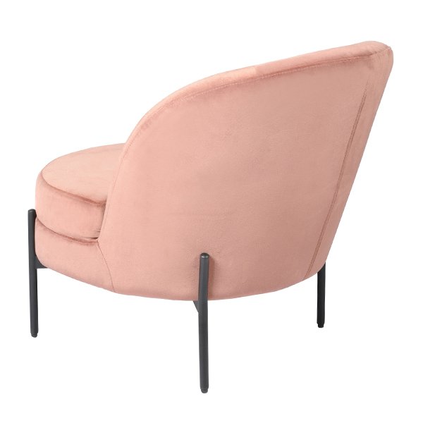 Theodor Velvet Armchair - Blush