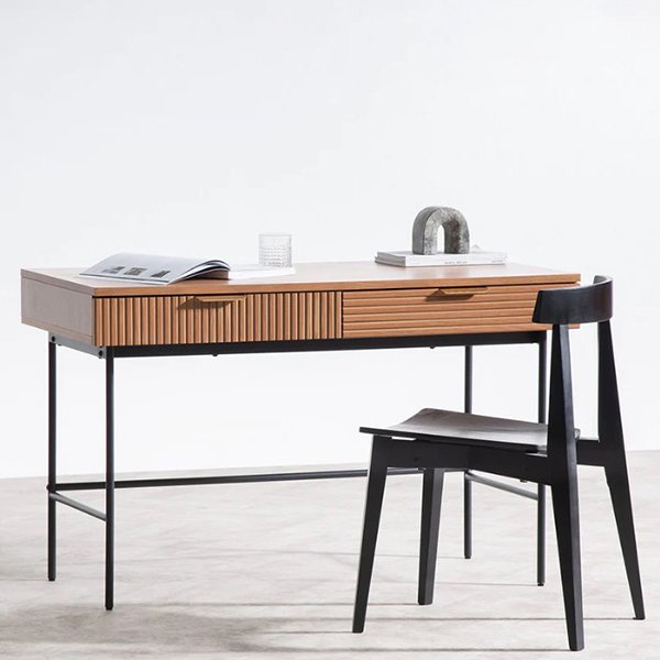 Tilda 1.2m Home Office Desk - Dark Oak