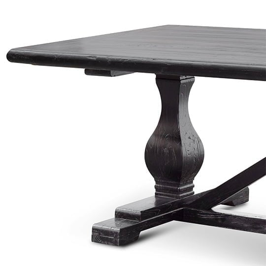 Titan Reclaimed Dining Table 3m - Black