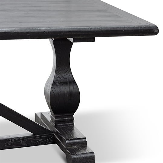 Titan Reclaimed Dining Table 3m - Black