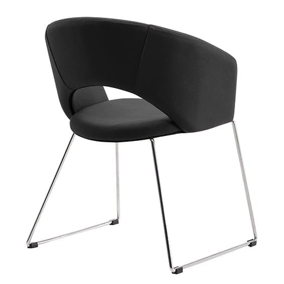 Tonic Upholstered Breakout Chair - Charcoal