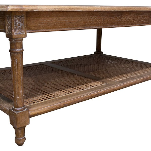 Toulouse Wood Coffee Table - Weathered Oak