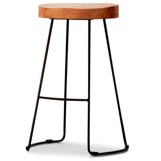 68cm Tractor Barstool - Natural / Black