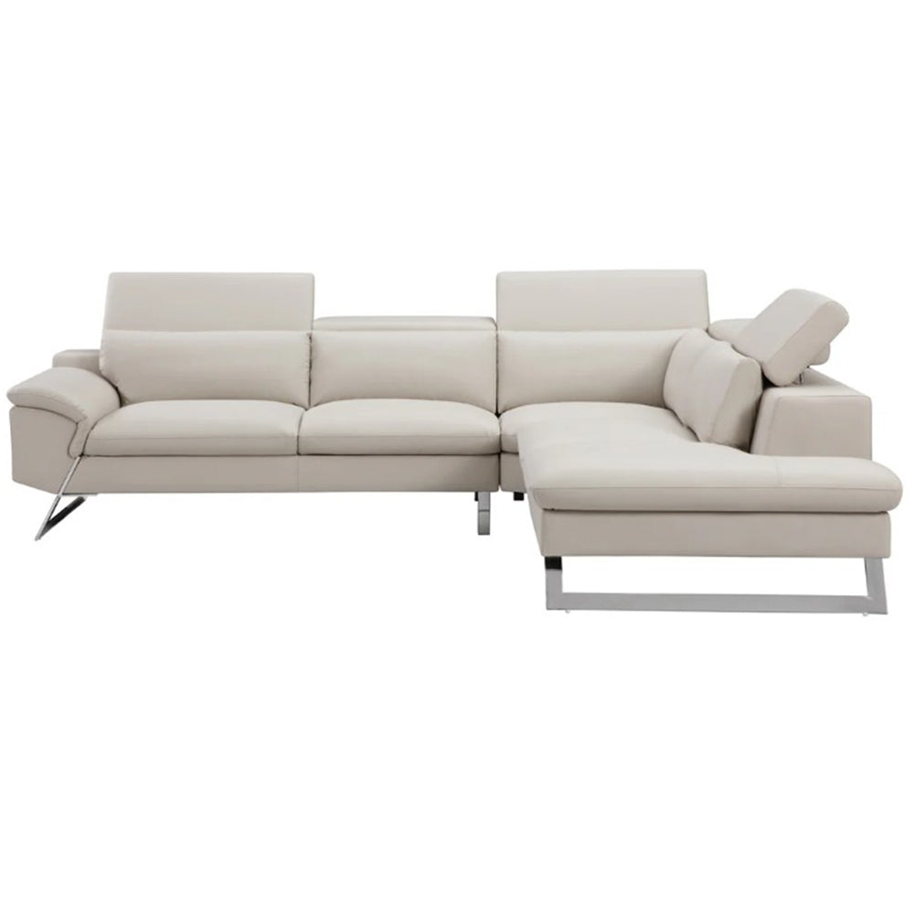 Tranquil Chaise Leather Corner Sofa