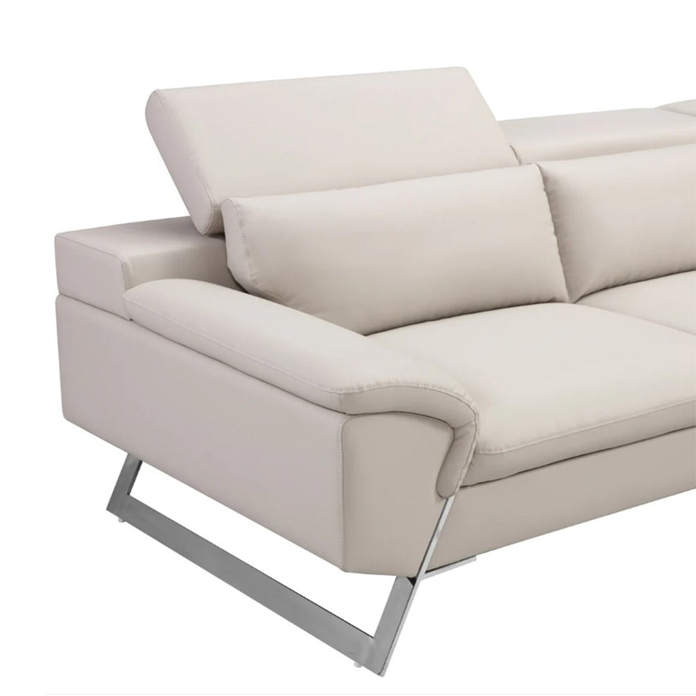 Tranquil Chaise Leather Corner Sofa